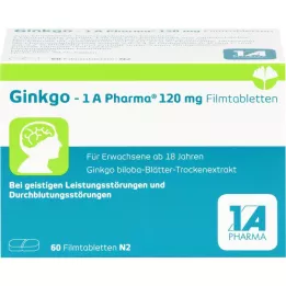 GINKGO-1A Pharma 120 mg επικαλυμμένα με λεπτό υμένιο δισκία, 60 τεμ