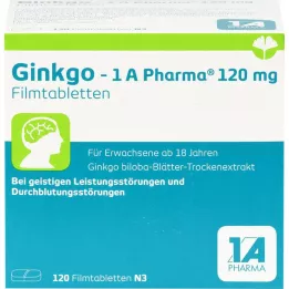 GINKGO-1A Pharma 120 mg επικαλυμμένα με λεπτό υμένιο δισκία, 120 τεμ