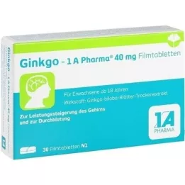 GINKGO-1A Pharma 40 mg επικαλυμμένα με λεπτό υμένιο δισκία, 30 τεμ