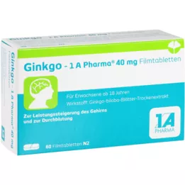 GINKGO-1A Pharma 40 mg επικαλυμμένα με λεπτό υμένιο δισκία, 60 τεμ