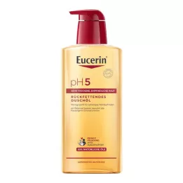 EUCERIN Λάδι ντους pH5 για ευαίσθητο δέρμα με αντλία, 400 ml
