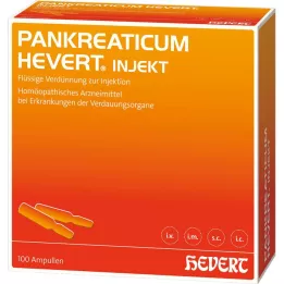 PANKREATICUM Αμπούλες Hevert injekt, 100 τεμάχια