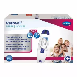 VEROVAL Υπέρυθρο κλινικό θερμόμετρο 2 σε 1, 1 τεμ