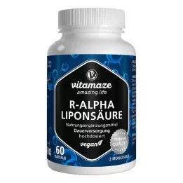 R-ALPHA-LIPONSÄURE 200 mg υψηλής δόσης vegan κάψουλες, 60 τεμ