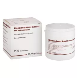 CALCIUMCARBONAT ABANTA 500 mg μασώμενα δισκία, 200 τεμ