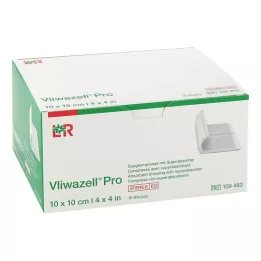 VLIWAZELL Επαγγελματική υπεραπορροφητική κομπρέσα αποστειρωμένη 10x10 cm, 10 τεμ