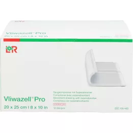 VLIWAZELL Επαγγελματική υπεραπορροφητική κομπρέσα αποστειρωμένη 20x25 cm, 10 τεμ