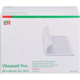 VLIWAZELL Επαγγελματική υπεραπορροφητική κομπρέσα αποστειρωμένη 20x40 cm, 10 τεμ