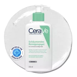 CERAVE αφρώδες τζελ καθαρισμού, 236 ml