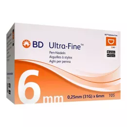 BD ULTRA-FINE Βελόνες στυλό 6 mm 31 G 0,25 mm, 105 τεμ