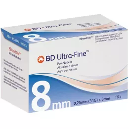 BD ULTRA-FINE Βελόνες στυλό 8 mm 31 G 0,25 mm, 105 τεμ