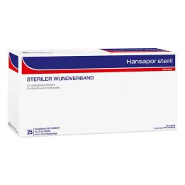 Hansapor στείρος επίδεσμος τραυμάτων 10x20 cm (25 τεμάχια)