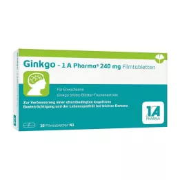 GINKGO-1A Pharma 240 mg επικαλυμμένα με λεπτό υμένιο δισκία, 30 τεμ