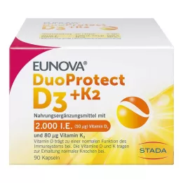 EUNOVA DuoProtect D3+K2 2000 IU/80 μg κάψουλες, 90 τεμ