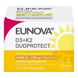 EUNOVA DuoProtect D3+K2 4000 IU/80 μg κάψουλες, 90 τεμ