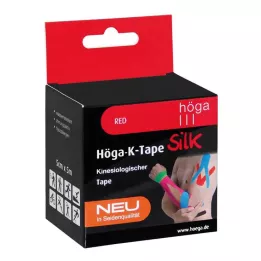 HÖGA-K-TAPE Μετάξι 5 cmx5 m l.fr.κόκκινη κινησιόλη.Ταινία, 1 τεμ