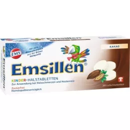 EMSILLEN Παιδικές παστίλιες για το λαιμό κακάο, 20 τεμ