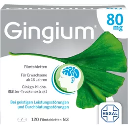 GINGIUM 80 mg επικαλυμμένα με λεπτό υμένιο δισκία, 120 τεμ