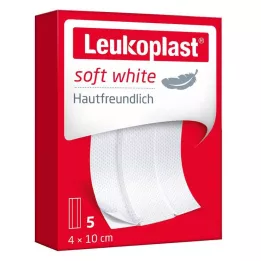 LEUKOPLAST σοβάς απαλός λευκός 4x10 εκ., 5 τεμ
