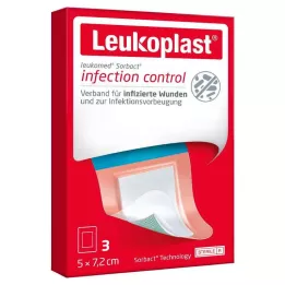 LEUKOPLAST Leukomed Sorbact αποστειρωμένο 5x7,2 cm, 3 τεμ