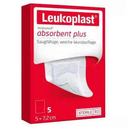 LEUKOPLAST Leukomed στείρος επίδεσμος τραυμάτων 5x7,2 cm, 5 τεμ
