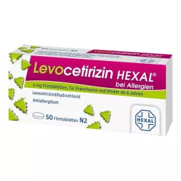 LEVOCETIRIZIN HEXAL για αλλεργίες 5 mg επικαλυμμένα με λεπτό υμένιο δισκία, 50 τεμ