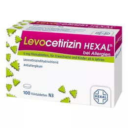 LEVOCETIRIZIN HEXAL για αλλεργίες 5 mg επικαλυμμένα με λεπτό υμένιο δισκία, 100 τεμ