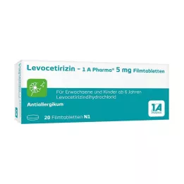 LEVOCETIRIZIN-1A Pharma 5 mg επικαλυμμένα με λεπτό υμένιο δισκία, 20 τεμ