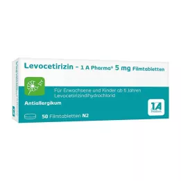 LEVOCETIRIZIN-1A Pharma 5 mg επικαλυμμένα με λεπτό υμένιο δισκία, 50 τεμ