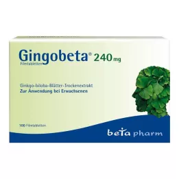 GINGOBETA 240 mg επικαλυμμένα με λεπτό υμένιο δισκία, 100 τεμ
