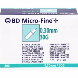 BD MICRO-FINE+ νυστέρια 30 G 0,30 mm, 200 τεμ