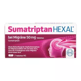 SUMATRIPTAN HEXAL για ημικρανία δισκία 50 mg, 2 τεμ