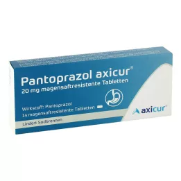 PANTOPRAZOL axicur 20 mg γαστροανθεκτικά δισκία, 14 τεμ