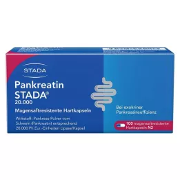 PANKREATIN STADA 20.000 γαστροανθεκτικές σκληρές κάψουλες, 100 τεμ