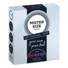MISTER Size Trial Pack 60-64-69 Προφυλακτικά, 3 τεμ