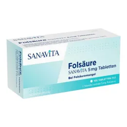 Φολικό οξύ Sanavita δισκία 5 mg, 100 τεμ