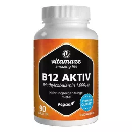 B12 AKTIV 1.000 μg vegan δισκία, 90 τεμ