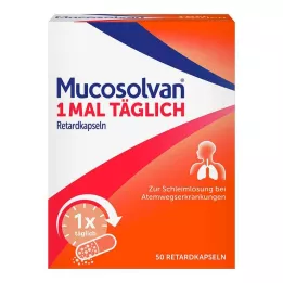MUCOSOLVAN 1 φορά την ημέρα κάψουλες παρατεταμένης αποδέσμευσης, 50 τεμ