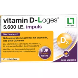 VITAMIN D-LOGES 5.600 IU impuls εβδομαδιαία αποθήκη KTA, 15 τεμ