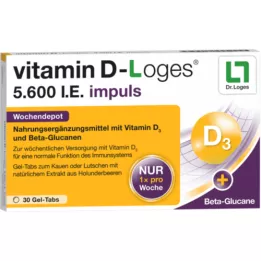 VITAMIN D-LOGES 5.600 IU impuls εβδομαδιαία αποθήκη KTA, 30 τεμ