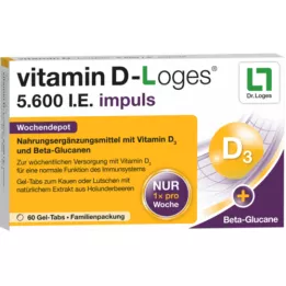VITAMIN D-LOGES 5.600 I.U. impulse εβδομαδιαία αποθήκη KTA, 60 τεμάχια