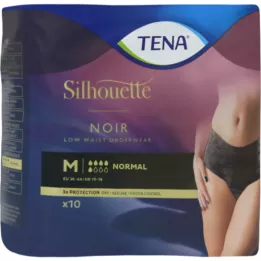 TENA SILHOUETTE κανονικό Μ νουάρ, 10 τεμ