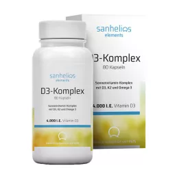 SANHELIOS Vitamin D3 Sun Vitamin Complex με Κ2, 80 τεμ