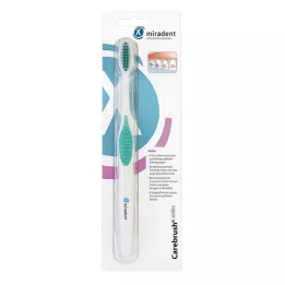 MIRADENT Carebrush ortho οδοντόβουρτσα λευκή/πράσινη, 1 τεμ