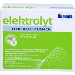 HUMANA Πτυσσόμενο κιβώτιο Electrolyte Fennel Powder, 75 g