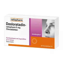 DESLORATADIN-ratiopharm 5 mg επικαλυμμένα με λεπτό υμένιο δισκία, 20 τεμ