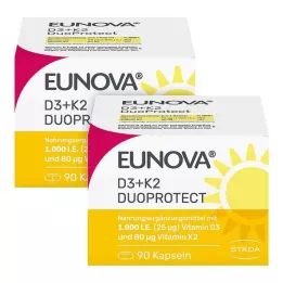 EUNOVA DuoProtect D3+K2 1.000 IU/80 μg κάψουλες σύνθετο, 2x90 τεμ