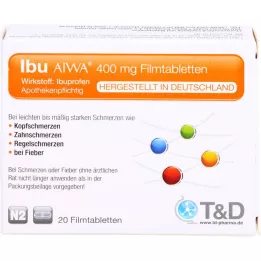 IBU AIWA 400 mg επικαλυμμένα με λεπτό υμένιο δισκία, 20 τεμ
