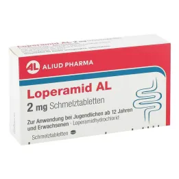 Loperamide AL 2 mg δισκία διασπειρόμενα στο στόμα, 12 τεμ