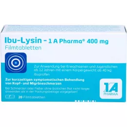 IBU-LYSIN 1A Pharma 400 mg επικαλυμμένα με λεπτό υμένιο δισκία, 20 τεμ